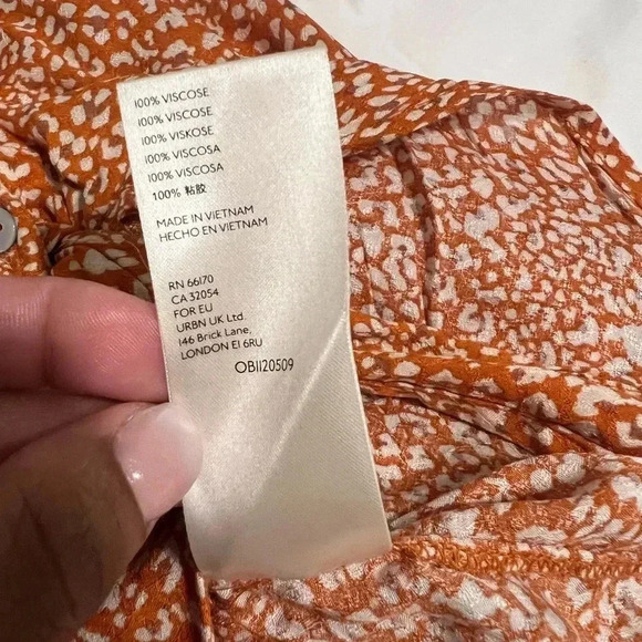 Free People Button Up Shirt Size Small - Picture 7 of 10